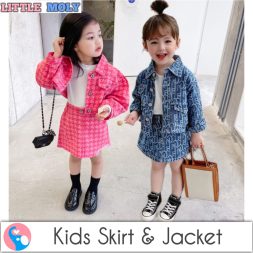Kids Skirt and Jacket SD054 SD055 No Inner I Setelan Rok Anak Perempuan Import