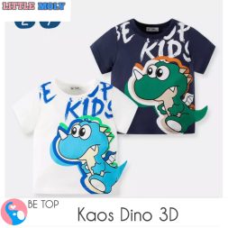 Kaos Dino 3D Anak Cowok B026 B027 Import I Atasan Anak Cowok Import