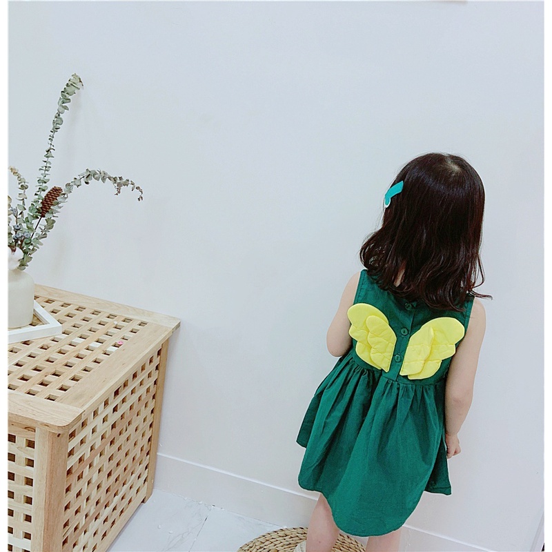 Dress Angels Wings Anak korea style Import SD056 - Gambar 4