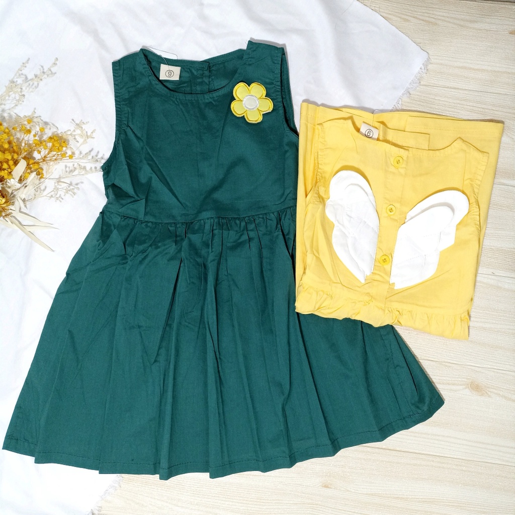 Dress Angels Wings Anak korea style Import SD056 - Gambar 5