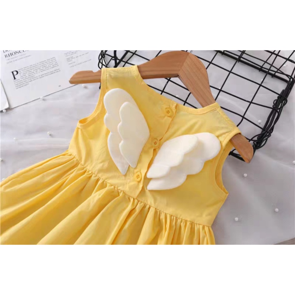 Dress Angels Wings Anak korea style Import SD056 - Gambar 6