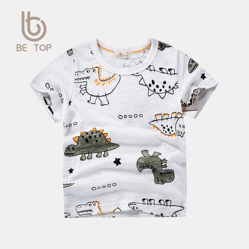 Little Moly B045 Kaos Dinosaurus Friends Baju Anak Laki-Laki Premium Import