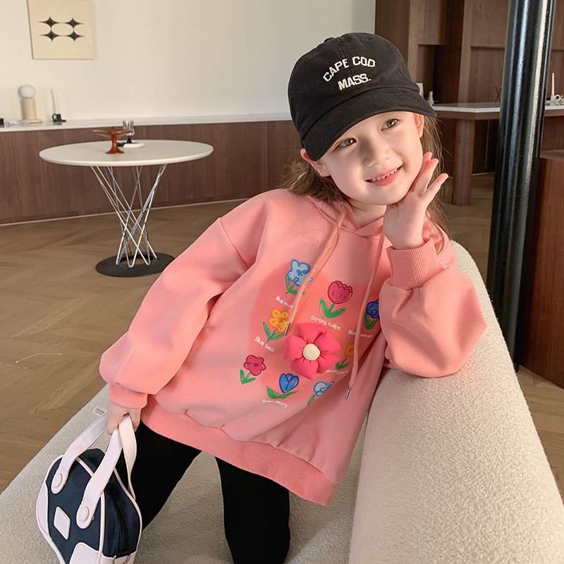 Little Moly Sweater Anak Perempuan 3D Flowers Premium Import SW001 - Gambar 2