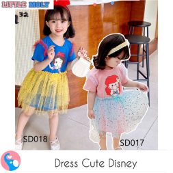Dress Cute Disney Tile SD017 SD018 I Dress Anak Perempuan Import
