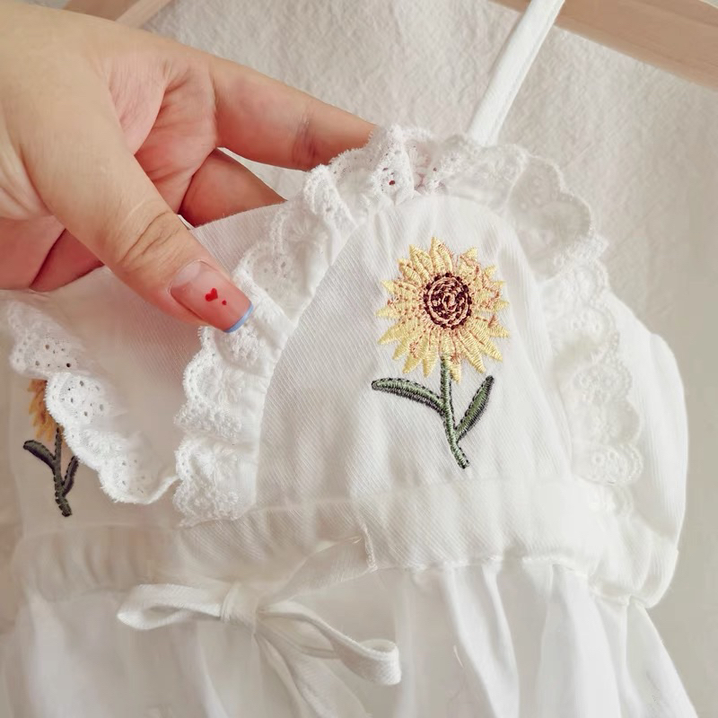 Little Moly SBC037 Setelan Sunflower Lace Anak Perempuan Korea Style Premium Import - Gambar 8