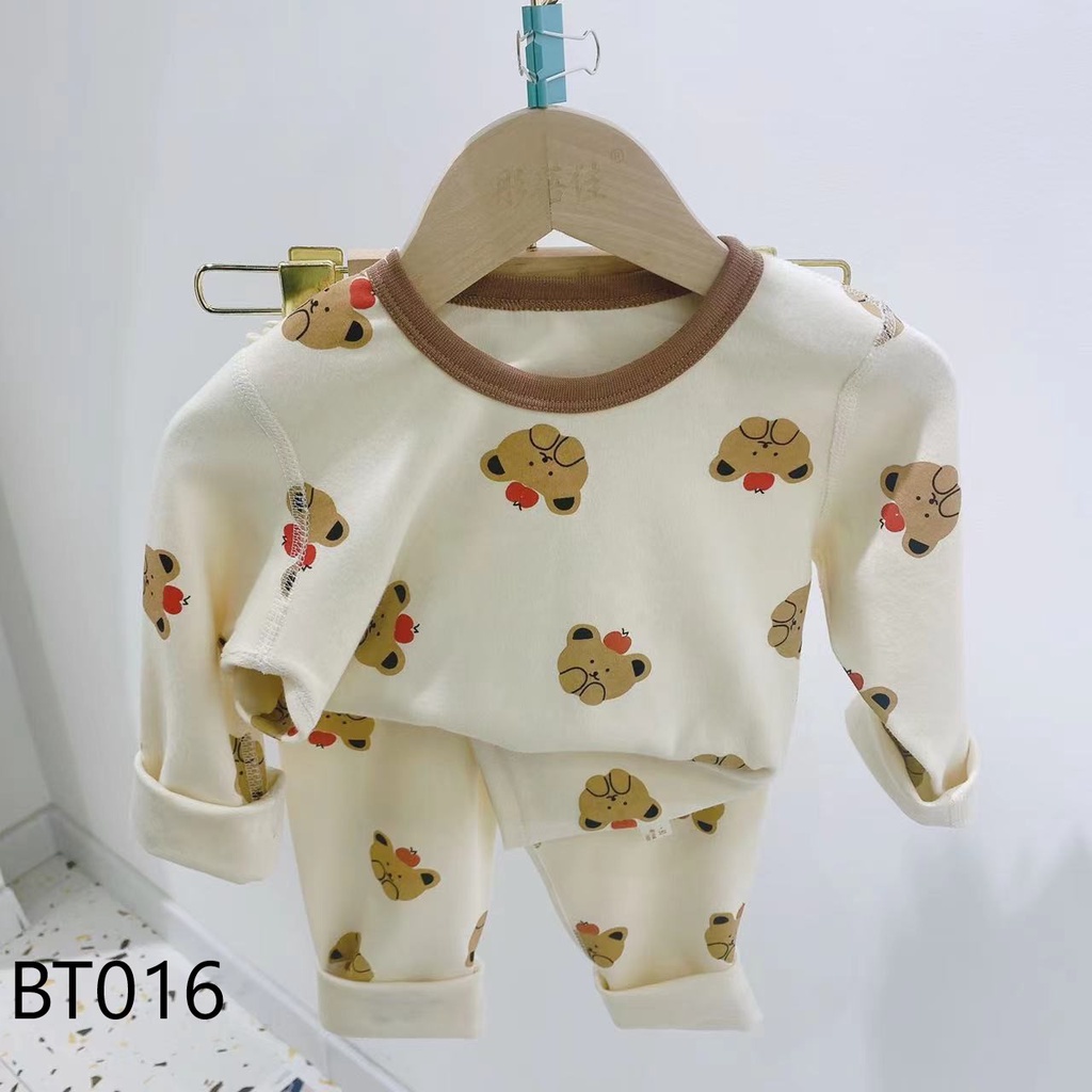 Baju Tidur Apple Bear Line BT016 Import I Setelan Baju Tidur Anak Cewek Cowok Import - Gambar 2