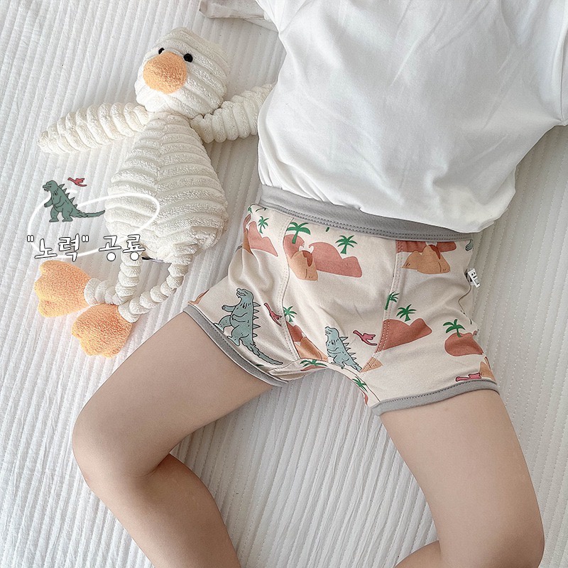 Little Moly CD001 Celana Dalam Jurrasic Anak Cowok Korea Premium Import 1 pack isi 3 pc - Gambar 3