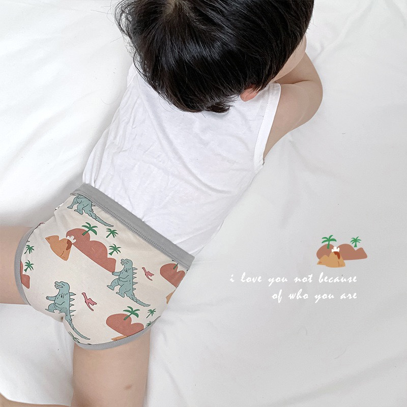 Little Moly CD001 Celana Dalam Jurrasic Anak Cowok Korea Premium Import 1 pack isi 3 pc - Gambar 8