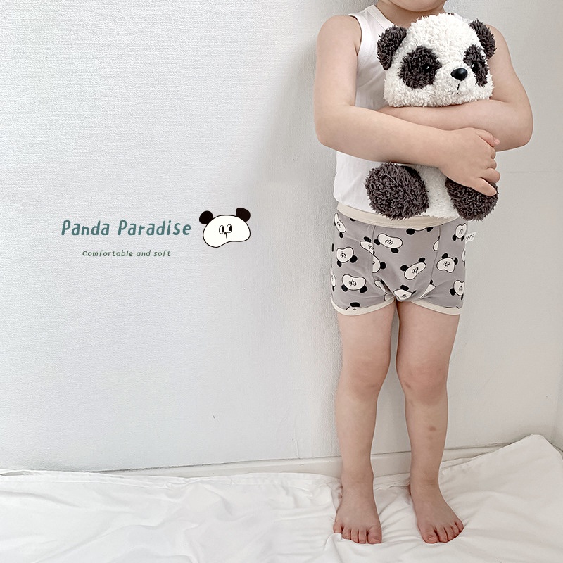 Little Moly CD003 Celana Dalam Panda Anak Cowok Korea Premium Import 1 pack isi 3 pc - Gambar 2