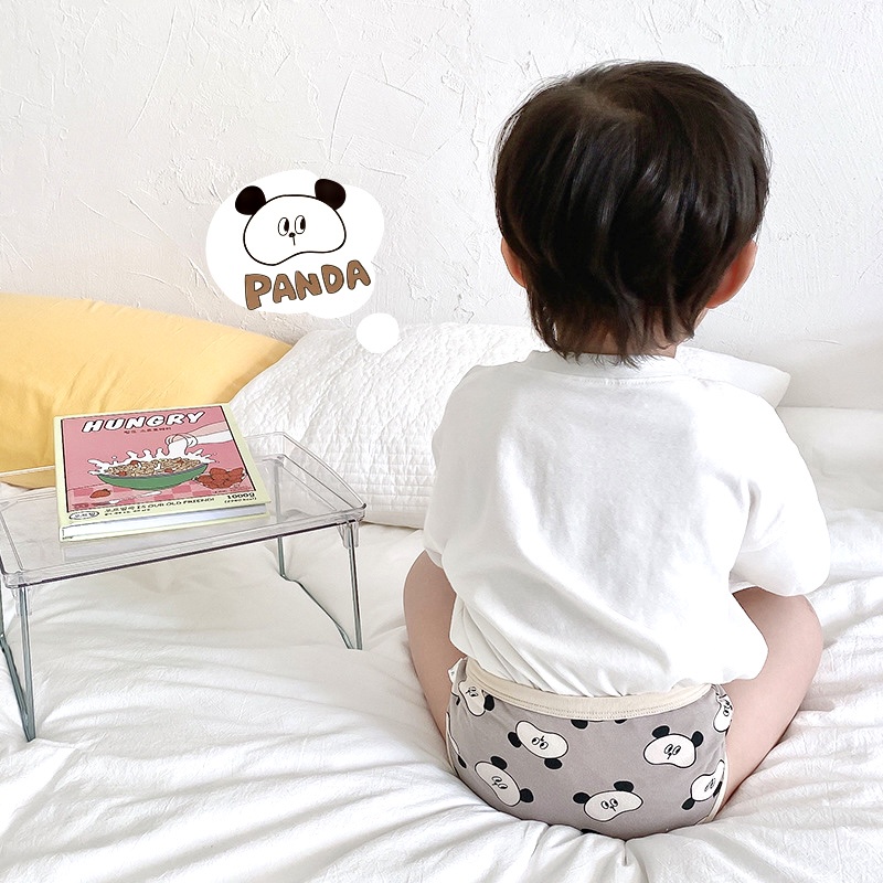 Little Moly CD003 Celana Dalam Panda Anak Cowok Korea Premium Import 1 pack isi 3 pc - Gambar 3