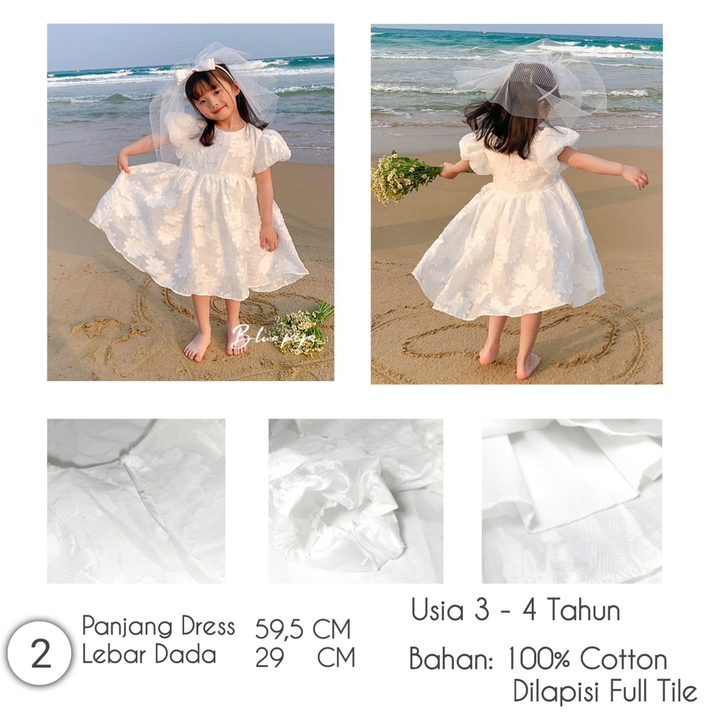 Little Moly Dress Rempel Cute Anak SD039 Premium Import - Gambar 3