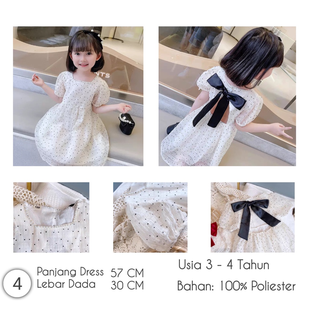 Little Moly Dress Rempel Cute Anak SD039 Premium Import - Gambar 5