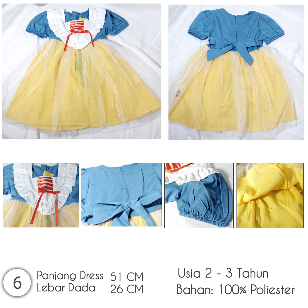 Little Moly Dress Rempel Cute Anak SD039 Premium Import - Gambar 7