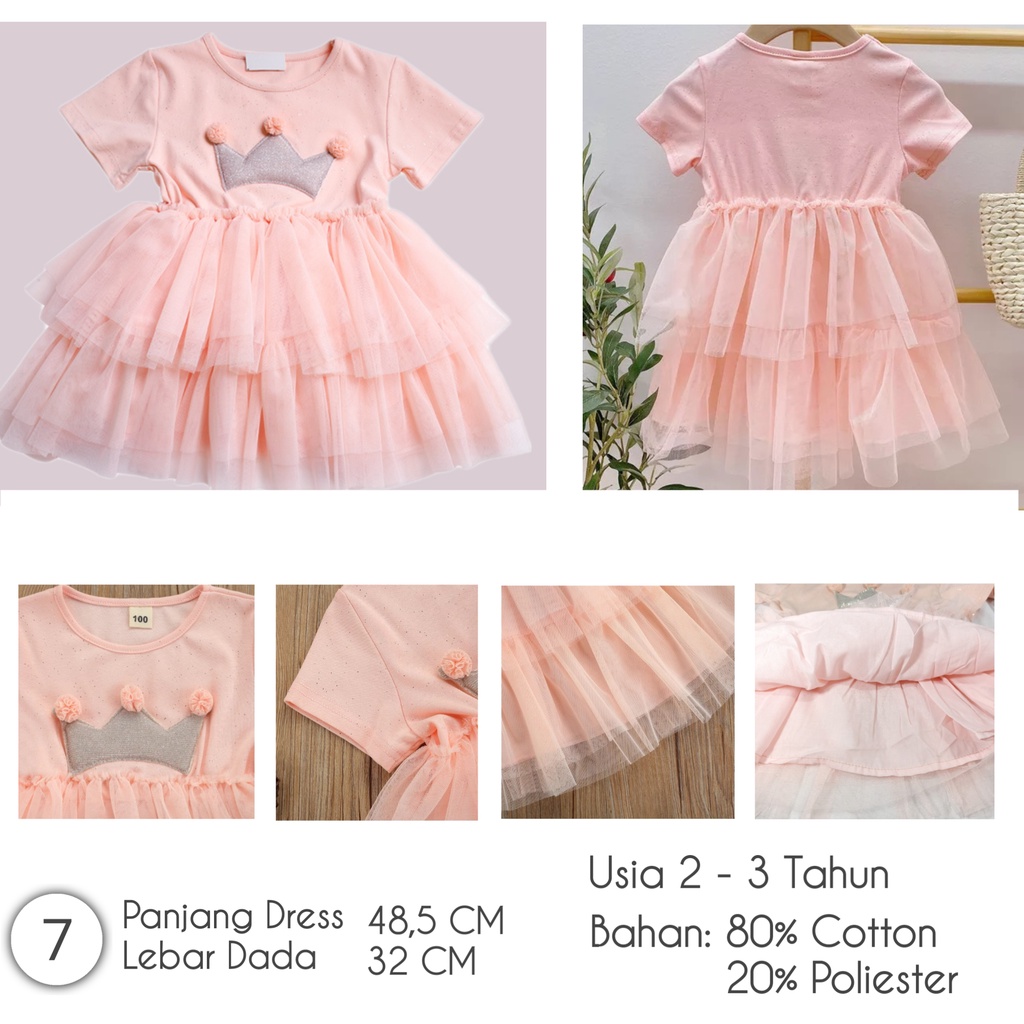 Little Moly Dress Rempel Cute Anak SD039 Premium Import - Gambar 8