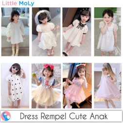 Little Moly Dress Rempel Cute Anak SD039 Premium Import