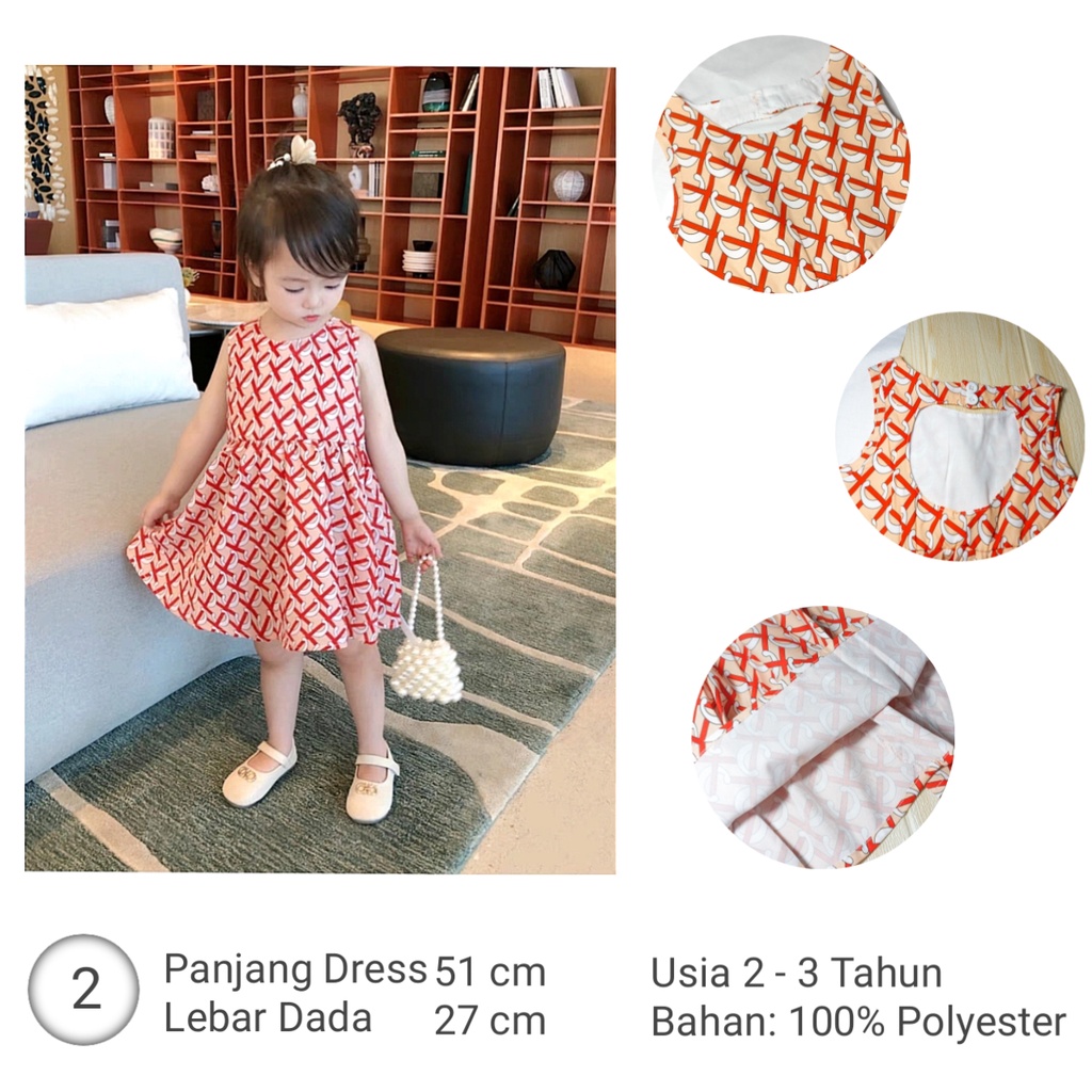 Dress Cute Anak Korea Style Premium Import SD057 - Gambar 7