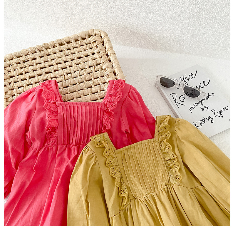 Dress Renda Lengan Panjang SD036 SD037 I Dress Anak Perempuan Import - Gambar 7